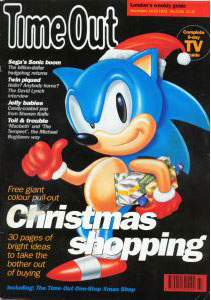 Time Out magazine cover Christmas Sonic