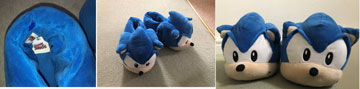 Classic Face Sonic Plush Slippers