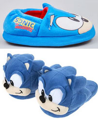Kids 2 Pair UK Sonic Face theme Slippers