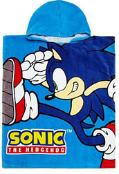 Sonic Poncho Style Towel Hood
