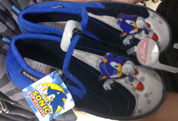 Sainsbury's Sonic Plastic Graphic Slippers