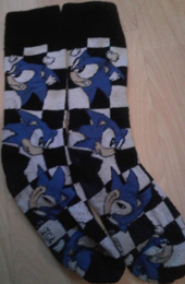 Checkered classic style Sonic faces Sock