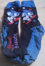 Classic style Sonic run stars socks