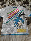 Color Stripe Lines Classic Sonic White Shirt