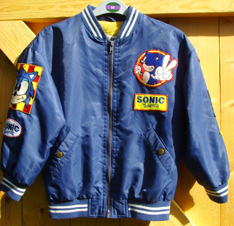 Sonic wind-breaker blue jacket