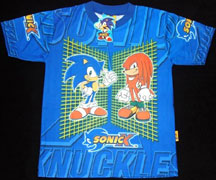 Sonic & Knuckles Grid Blue Shirt