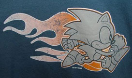 Retro Flames Stylin Sonic Shirt