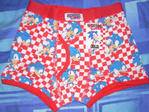 Checkered Sonic Underwear for males