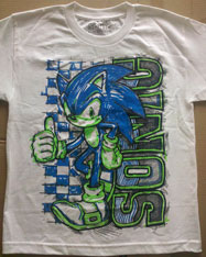 Scribbly Puffy Paint Sonic Shirt