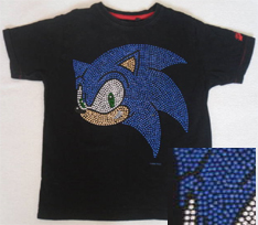 Mosaic Dots Sonic Face Tee