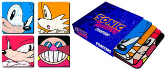 4 Pack Sonic Coasters in Sleeve