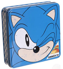 Sonic Face Square Sandwich Tin