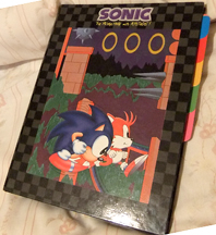 Sonic tails Mystic Cave hard cover binder