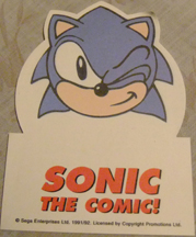 Sonic the Comic mini note pad