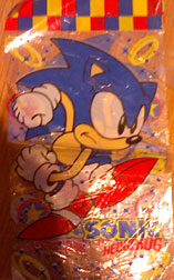 Clear Plastic Sonic Party Favors Gift Bag
