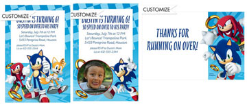 Customize-able invitations thank you cards