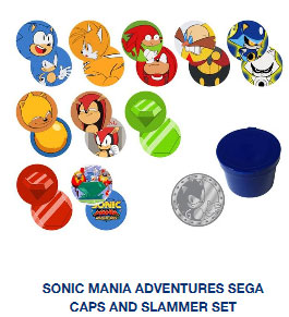 Sonic Mania Caps Slammers Pogs Set