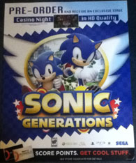 Sonic Generations Pre Order Poster