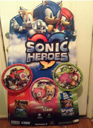 Sonic Heroes Cardboard Stand Gamecrazy
