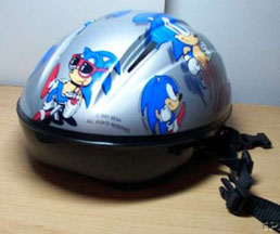 First USA Sonic bike helmet with stock art