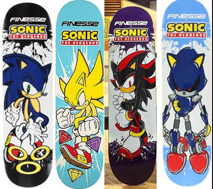 Finesse All 4 Sonic Skateboard Decks