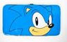 All Blue Flat Clip Sonic Face Wallet