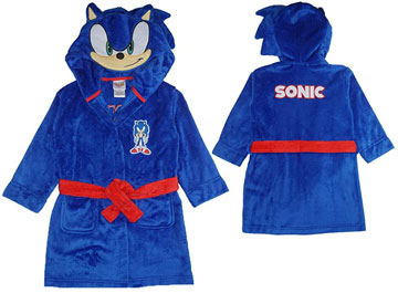 Komar Kids Character Robe Sonic