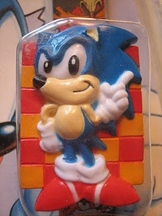 Checkered Sonic watch flip top face