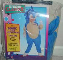 Sonic plastic full body kiddy costume in bag Studio Club