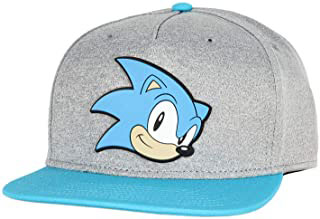 Gray Snapback BioWorld Sonic Face Hat Cap