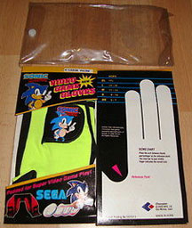 Glove Size chart paper & glove package