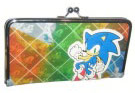 Ladies modern Sonic clasp rainbow wallet