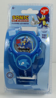 Lights LED Button Sonic Kids Watch
