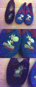 2 Pair Simple Sonic House Slippers