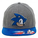 Sonic Run Flat Bill Gray Cap Hat