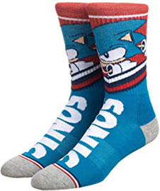 Athletic Style Crew Socks Sonic