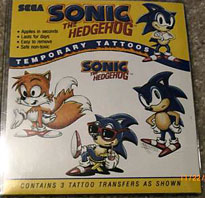 Sonic & Tails Temporary Tattoos
