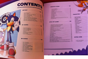Sonic history table of contents photo
