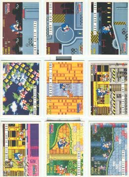 Sonic 1 & 2 Screenshots trading cards