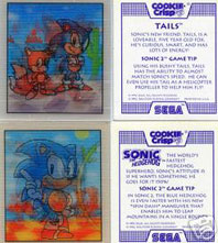Cookie Crisp Cereal Sonic Cards Holograms