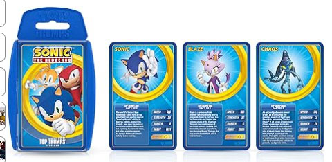 Top Trumps Sonic Card Game Case