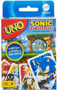 Sonic Uno Cards Pack Mattel