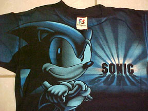 Sonic the Hedgehog graphic close up