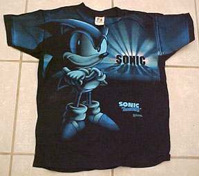 Backlit Sonic the Hedgehog awesome Tshirt
