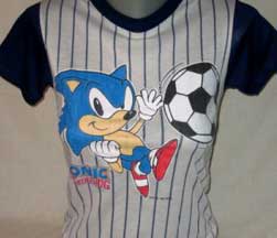 Girls Soccer Sonic Jersy type Shirt
