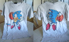 Sonic basketball dunk 2-sided shirt