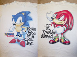 Sega Virtualand Vegas Sonic Knuckles Shirt