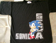 Sonic Sega Rock Words T-shirt