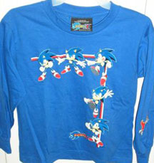 Action Poses Sonic X Long Sleeve Shirt