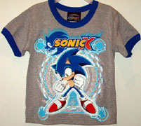Kids Sonic X Glitter Charge Shirt